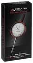 Colton 1" Dial Indicator 0.001" Graduation with Flat and Lug Back, Case Included, Black