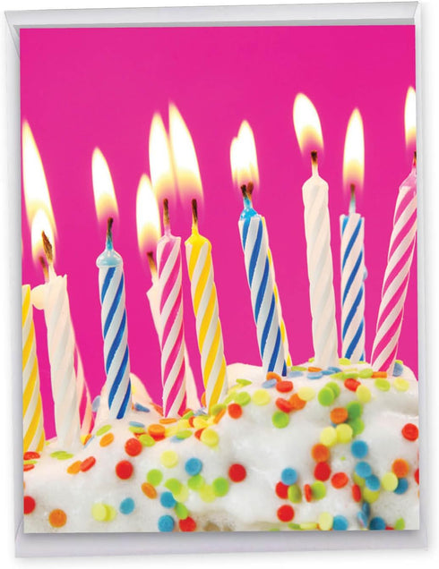 The Best Card Company Large Birthday Card with Envelope (8.5 x 11 Inch) - Fun Celebration Card for Birthdays