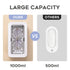 Adiding Ultrasonic Jewelry Cleaner, 1000mL (33.8oz) Sonic Retainer Cleaner with 5 Digital Timer and Degassing