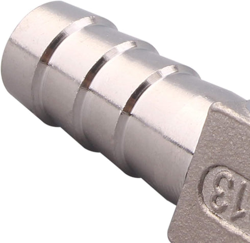 Stainless Steel 1/2" Hose Barb, 3 Way Tee T Shape Union Barbed Splitter Fitting