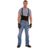 Cordova SB-XL Adjustable Back Support Belt, Black, X-Large, with Attached Suspenders