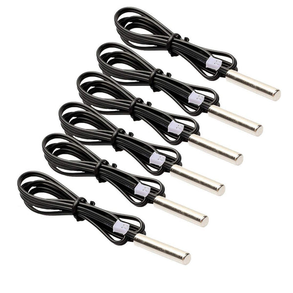 HiLetgo 6pcs NTC Temperature Sensor 5K + 10K 1% Waterproof Probe Thermistor for Precision Temperature Measurement