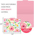 Paper Master File Folders Letter Size – 12 Pack Premium Waterproof Decorative File Folders with Tabs - 10 x 12 Inches