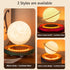 KIYOMING 360 3 Levitating Moon Lamp Floating Saturn Lamp with Transparent Luminous Light Base Suspension Rotation