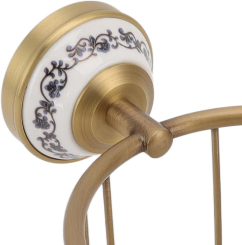 Toilet Paper Holder, Antique Hollow Out Brass Wall Mount Paper Towel Holder, High Load Capacity Toilet Wipes Holder |