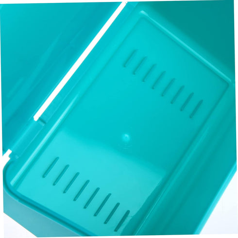 Tofficu 4pcs Index Card File Box: Plastic Organizer for Recipes and Notecards, 3x5 Desktop