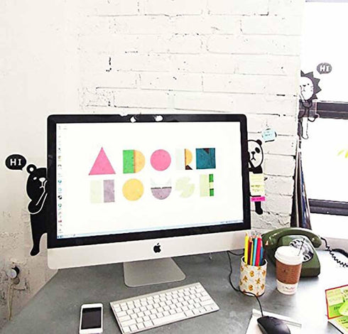 Psivika 2 PCS Monitor Reminder Memo Board - Monitor Message Panel, Sticky Note Message Boards, Memo Pads for Right