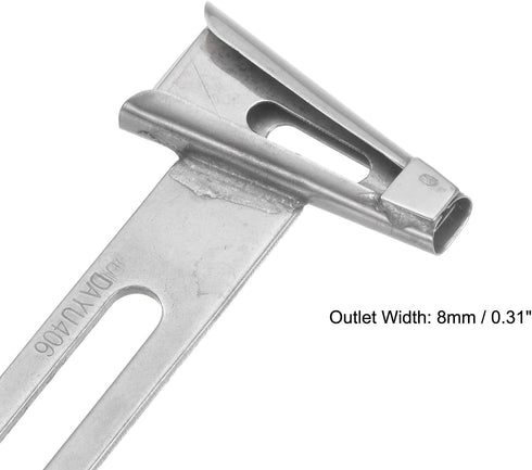 HARFINGTON 8mm Outlet Stainless Steel Binder Folder, Binding Attachment Belt Loop for Sewing Supplies