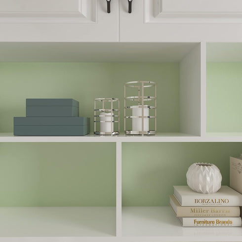 CRE8TIVE Sage Green Peel and Stick Wallpaper 12"x80" Waterproof Self Adhesive Matte Contact Paper for Kitchen Cabinets