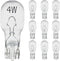Diximus - 10 Pack Landscape Light Bulbs, Low Voltage T5 Malibu 4W Garden Bulbs, 12V Wedge Base