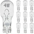 Diximus - 10 Pack Landscape Light Bulbs, Low Voltage T5 Malibu 4W Garden Bulbs, 12V Wedge Base