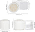 LETURE Rotating Office Desk Organizers with 2 Drawers, Pencil Pen Marker Holder for Home, Art Supplies (White)