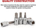 48-Piece 3/8" Set, 6-Inch S2 CASOMAN Drive Master Torx Bit Socket and External Torx Socket Extra Long, CR-V & Steel