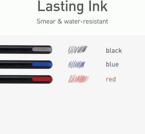 Pentonic Ballpoint Pens, 25 Count, Black, Red & Blue Ink, 0.7 mm Fine Point, Smooth Writing for Journaling