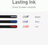 Pentonic Ballpoint Pens, 25 Count, Black, Red & Blue Ink, 0.7 mm Fine Point, Smooth Writing for Journaling