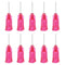 PATIKIL 100 Pcs 25Ga x 0.5 Inch Dispensing Needle Tips, Stainless Steel and Plastic Blunt Tips with Luer Lock for Glue