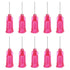 PATIKIL 100 Pcs 25Ga x 0.5 Inch Dispensing Needle Tips, Stainless Steel and Plastic Blunt Tips with Luer Lock for Glue