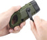 2-Pack Simpeak Hand Crank Solar Powered Flashlight, Emergency Rechargeable LED Survival Flashlight, Quick Snap Carbiner