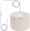 PATIKIL Plug in Pendant Light, 15Ft Rope Cord Hanging Lamp Fixture with