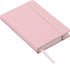 Classic Leather Notebook Journal, Hardcover, Quartz Pink, Pocket (3.8" x 5.7"), 240 Ruled Pages, Inspire Collection