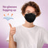 KN95 Disposable Face Mask 25 Pack - 5-Ply Breathable Safety Masks for Men and Women, Black