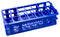 Caplugs Evergreen Test Tube Rack, Blue Polypropylene for 30mm Tubes, 21 Places, Model 240-3204-B8SI