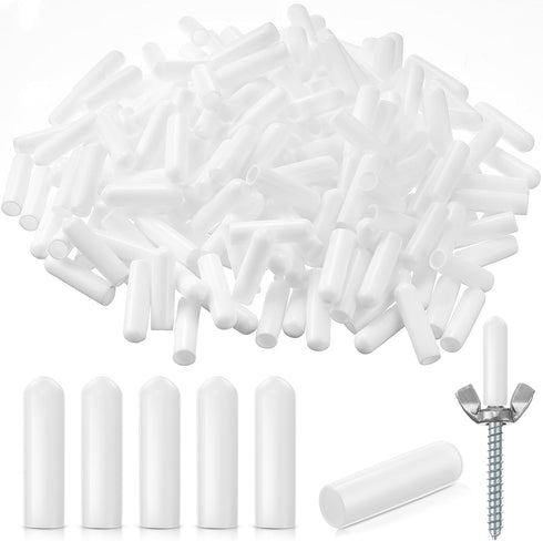 Maasechs 300 Pcs 1/4" x 1" Hurricane Shutter Hardware Screw Protector Caps 6