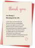 Qiavor Heartfelt Thank You Card for Friend Family Coworker, Poem Appreciation Card for