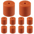 10Pcs 3D Printer Heatbed Silicone Leveling Column, 18mm Heatbed Parts, Solid Bed Mounts for CR-10 Ender 3 (Brown, 18mm)