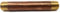 Metal Magery Brass Long Nipple, 3/4" X 3/4", 6" Length Male NPT Pipe Fitting for Plumbing