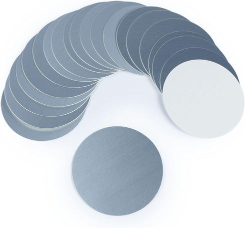Aluminum Foil Cap Liner, Heat Sealing for PE Bottle Lid, 500 pcs, 88mm