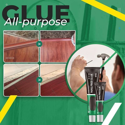 All-Purpose Nail-Free Glue, Multifunctional Adhesive Sealant, 3pcs, for Plastic, Resin, Metal, Glass