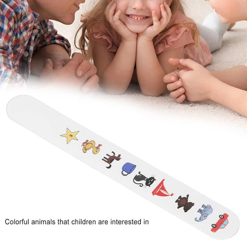Fixation Stick Vision Tester, Waterproof Coating Thicken, Clear Colorful Animal Patterns, Kids Vision Optometry Test Card, 2 Sizes(#1)