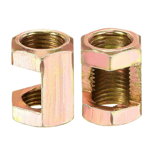 TAODAN 10PCS M10 20mm Lighting Outlet Iron Hex Nut Threaded High Lamp Galvanized Repair Parts Hardware Fasteners