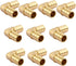 1/2" Lead-Free Brass Barb Crimp Pipe Fitting 90 Degree Elbow (Pack of 10) PEX 1/2 Inch Fittings