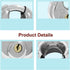 Round Disc Padlock, Heavy Duty Stainless Steel Lock with Key for Storage Units, Garages, and Sheds