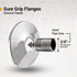 F-25350-25 3/8 inch IPS Sure Grip Flange Escutcheon Plate for Steel Tubing, Shallow, Chrome (Pack of 25)