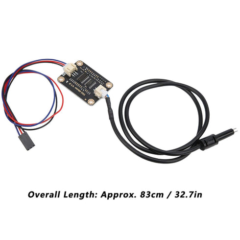 Water Conductivity Sensor - Domestic Hydroponics Sensor with Waterproof Probe for Liquid Quality Analysis