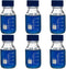 Karter Scientific 250ml Glass Round Media Storage Bottles, Borosilicate Glass with GL45 Screw Cap, Case of 6
