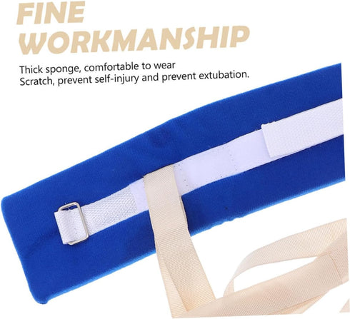 Ipetboom 4pcs Medical Straps for Fixation Straps for Wrist and Ankle Safe and Practical Nursing Supplies for Patients