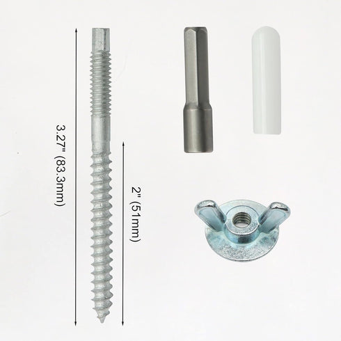 Aiwaiufu 25 Set Hurricane Anchor Kit for Shutter Panels and Doors