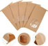 50pcs Packaging, Veemoon Small Bread Bags with Window, Kraft Paper Toast Bags for Bakery and Cookie Food-grade Baking