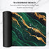 Gaming Mouse Pad, Large Extended Desk Pad with Non-Slip Base for Home Office Gaming Work, Green Marble with Gold