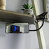(6.69" 2.95", Ampper Glass Clip On Security Mirror, Flexible Convex Cubicle Mirror for Personal Safety and Security
