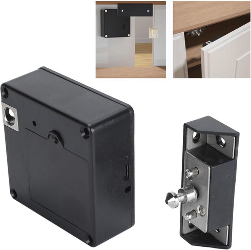 Hidden NFC Lock Electronic Drawer Locks for TV cabinets, Bedside Tables, Pull Out cabinets, wardrobes, desks, Bathroom