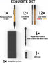 Four Candies 1.3mm Mechanical Pencil Set with Case, Metal Heavy Duty Outdoor Carpenter Pencil with 24 Refills