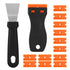 EILKBLA 14Pcs 3D Printer Scraper Tool, Angled Metal Scraper for Stubborn Prints &