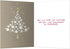 Tree-Free Greetings Holiday Greeting Cards, White Christmas Tree, Vintage Brown Recycled Paper, Boxed Note Card Set,