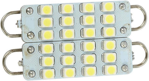 ucomshopunbranded 42MM 44mm 12 Bulbs 561 562 567 Pack 4 ucomshop SMD Rigid Loop Festoon LED Light White
