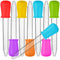8 Pcs Liquid Droppers, SENHAI Silicone and Plastic Pipettes with Bulb Tip for Candy Oil Kitchen Kids Gummy Making